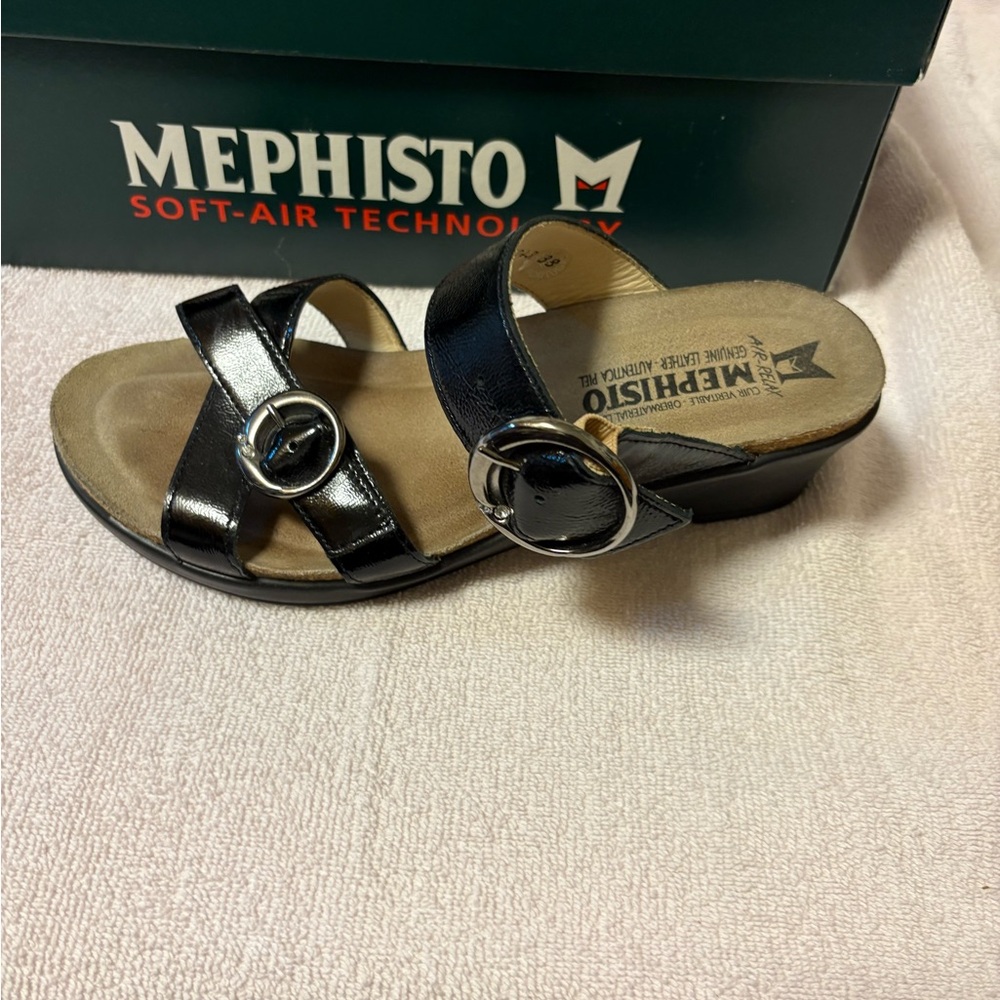 Nordstrom Women's Black Slide Sandals with Buckle